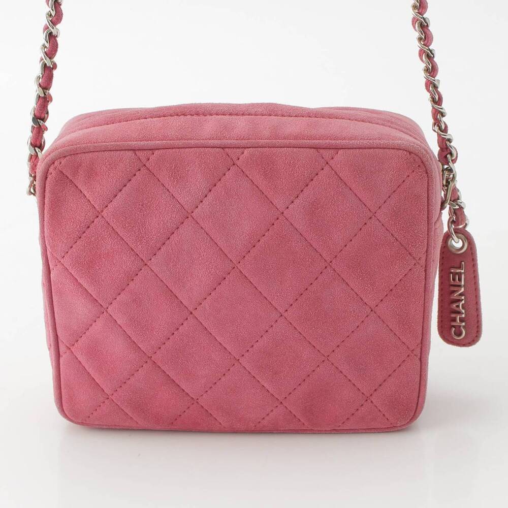 Chanel Matelasse Suede Leather Chain Shoulder Bag Pink - Picture 4 of 10
